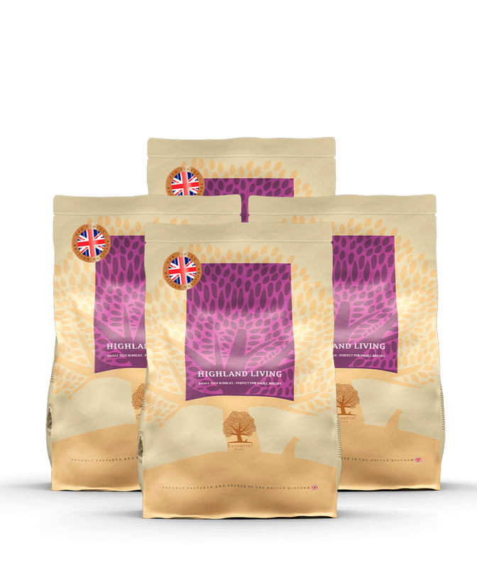 Essential HIGHLAND LIVING: Premium-Alleinfuttermittel für erwachsene Hunde in Lebensmittelqualität