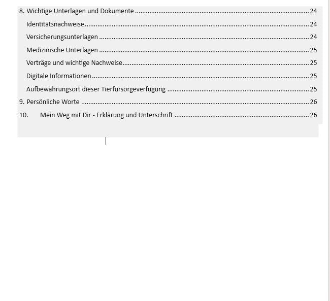 Tierfürsorgeverfügung PDF - Notfallmappe für Tierbesitzer - Heimtierausweis- Sofort-Download inkl. Notfallcheckkarte