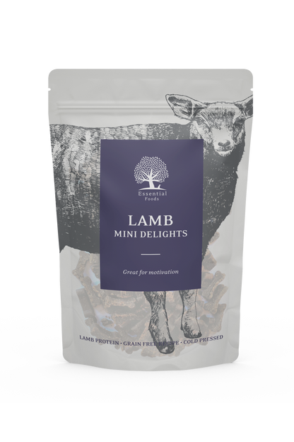 Essential LAMB MINI DELIGHTS - natürlicher Snack/Trainingsleckerchen für Deinen Hund