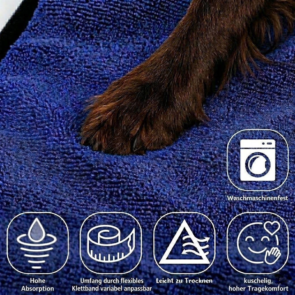 Hundebademantel, Trockenbuddy für Jagdhunde