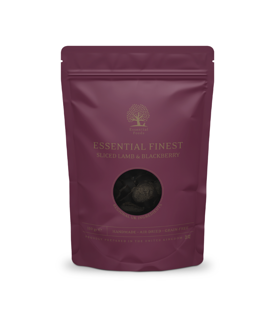 Essential FINEST sliced Lamb &amp; Blackberry - exquisiter Hundesnack aus Lammfleisch &amp; Brombeeren