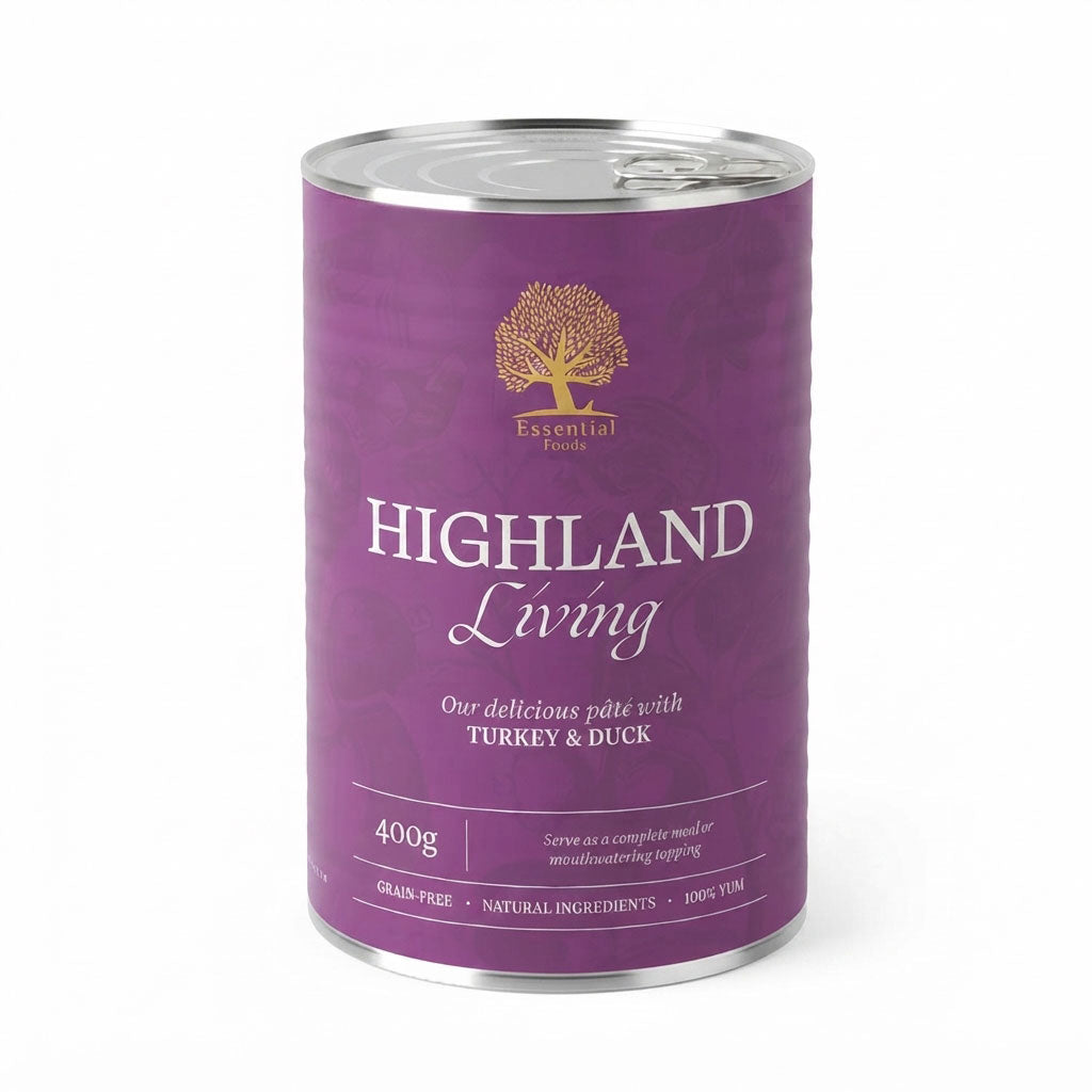 Essential HIGHLAND Living Pastete - Nassnahrung für erwachsene Hunde in Premiumqualität