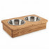 Hundenapf, Napfhalter, Futterstation Hund, Eiche massiv, Massivholz, Hundegesundheit, Hundefutter