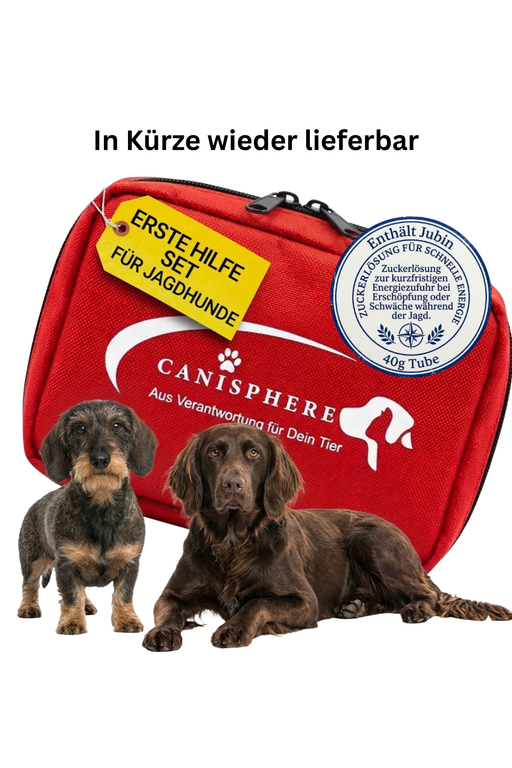 Erste-Hilfe-Set „kompakt“ für den jagdlichen Einsatz inkl. 1 Tube Jubin und Notfallleitfaden
