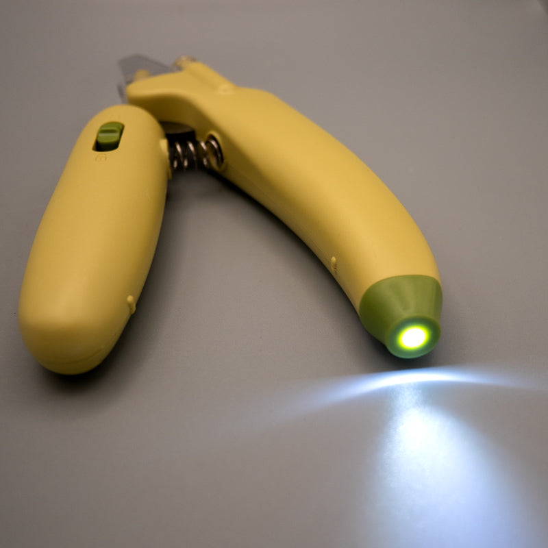 Krallenschere mit LED/UV-Licht für Haustiere