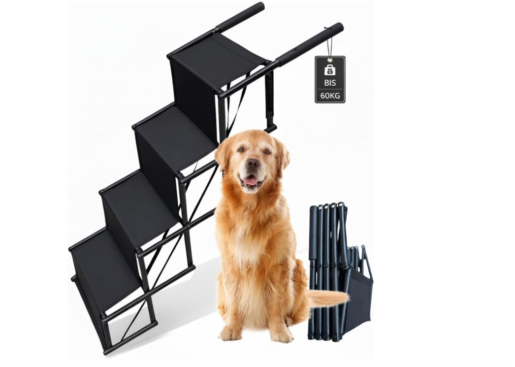 Hunde, Hundegesundheit, Treppe, Einstiegshilfe, Rampe, Auto, Arthrose, Schmerzen, schwarz, Aluminium