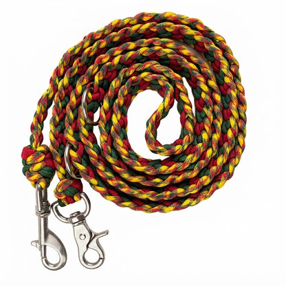 Paracordleine, geflochten, Scherenkarabiner, Bolzenkarabiner, Edelstahl, Hundeleine, Leine, Hundesicherheit