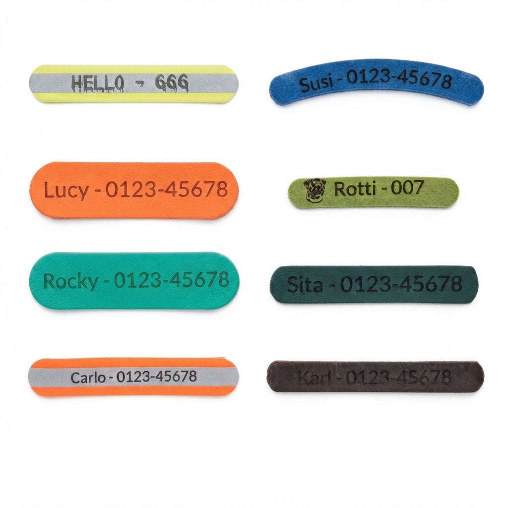 Personalisierung Deines Hundehalsbands/Leine aus BioThane® oder Fettleder