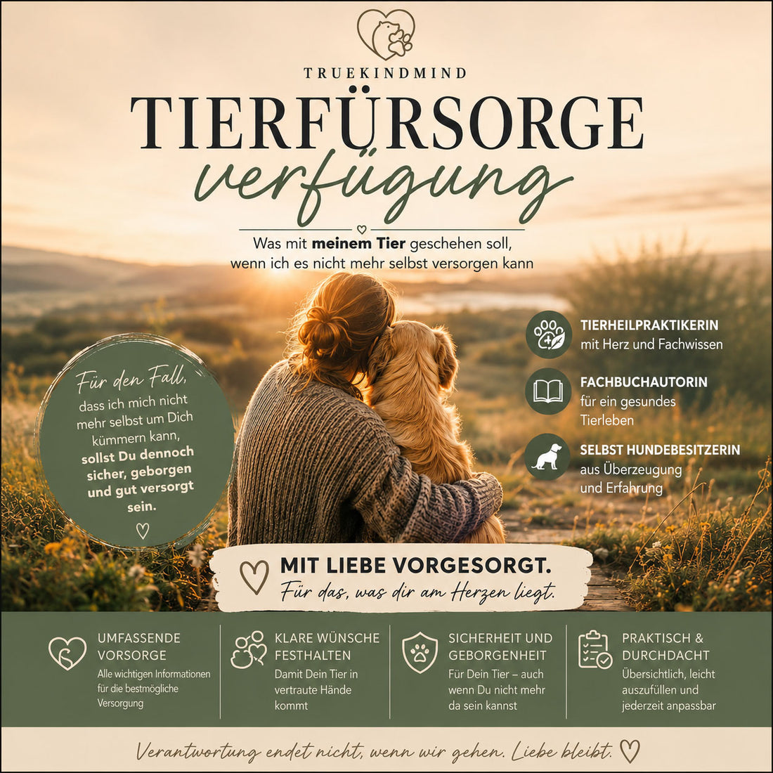 Tierfürsorgeverfügung PDF - Notfallmappe für Tierbesitzer - Heimtierausweis- Sofort-Download inkl. Notfallcheckkarte