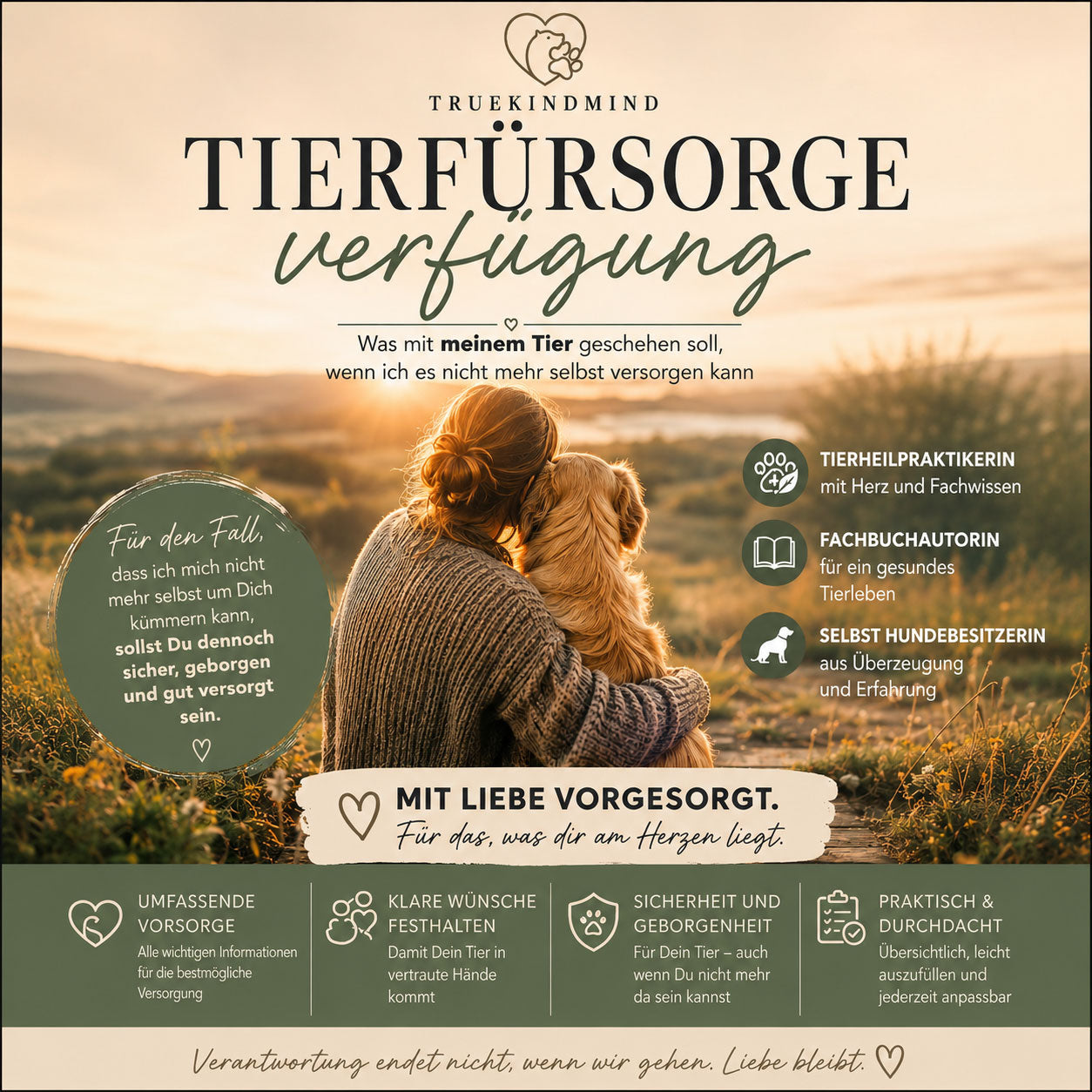 Tierfürsorgeverfügung PDF - Notfallmappe für Tierbesitzer - Heimtierausweis- Sofort-Download inkl. Notfallcheckkarte