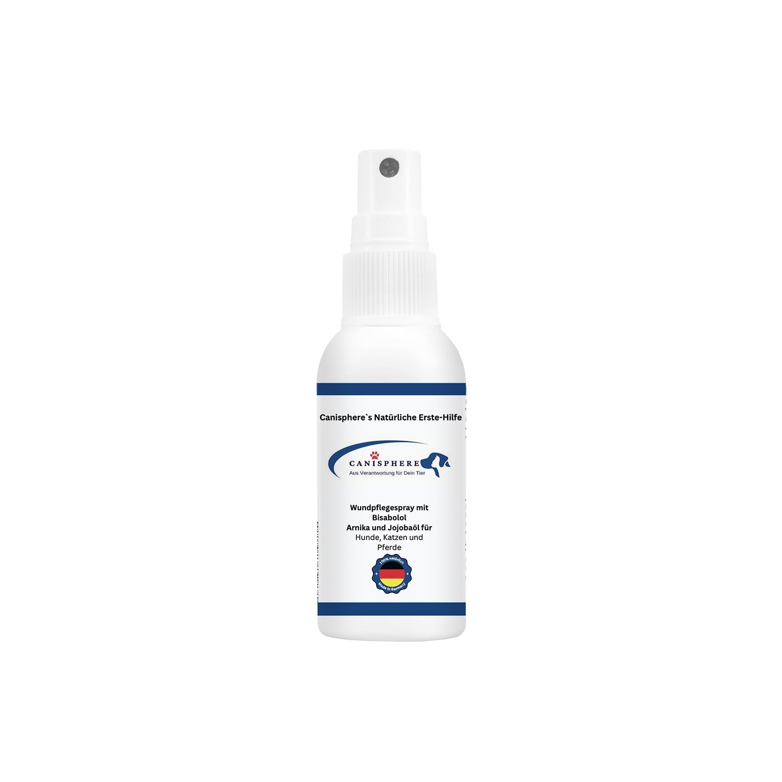 Wundpflegespray für Haustiere auf Basis von Arnika und Jojobaöl