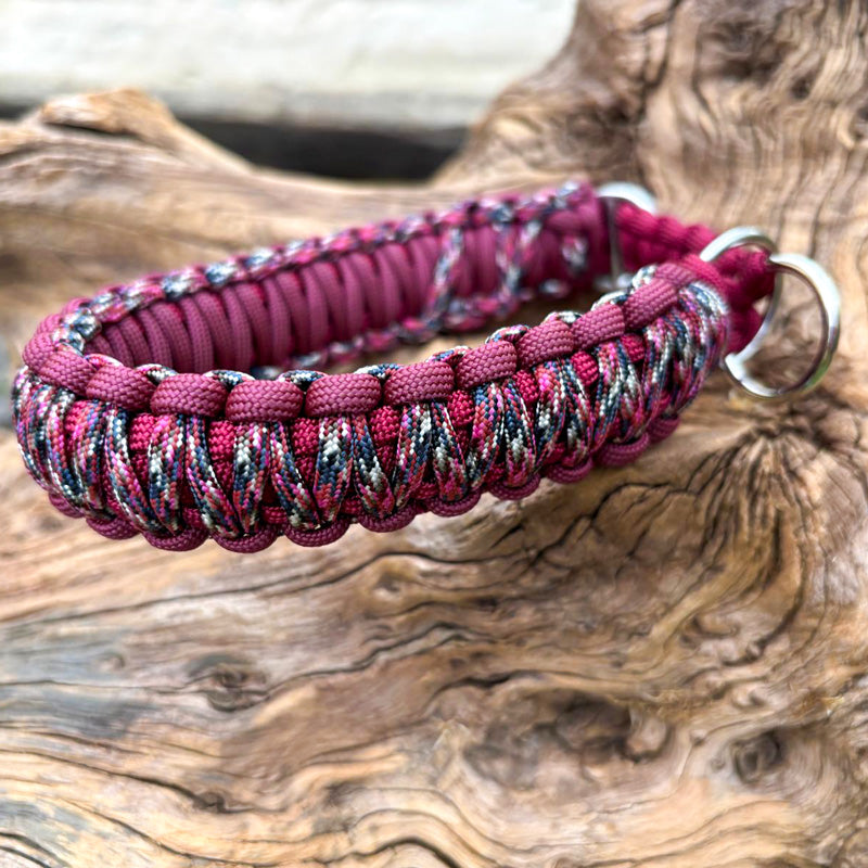 Paracord -Halsband für Hunde mit Zugstopp-Design