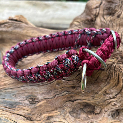 Paracord -Halsband für Hunde mit Zugstopp-Design
