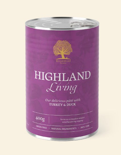 Essential HIGHLAND Living Pastete - Nassnahrung für erwachsene Hunde in Premiumqualität